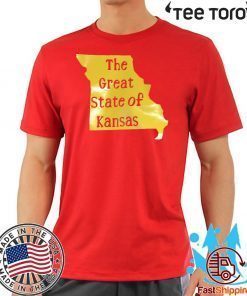 The Great State of Kansas kansas city chiefs For T-Shirt