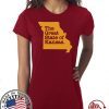 The Great State of Kansas or Missouri Official T-Shirt