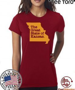 The Great State of Kansas or Missouri Official T-Shirt