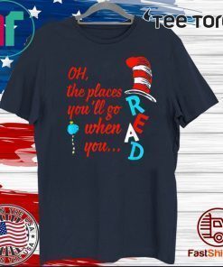 The Places You'll Go When You Read Official T-Shirt