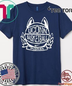 UConn Huskies Navy Basketball Crest T-Shirt