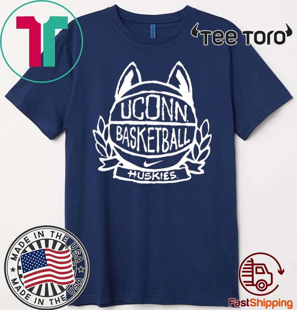 UConn Huskies Navy Basketball Crest T-Shirt