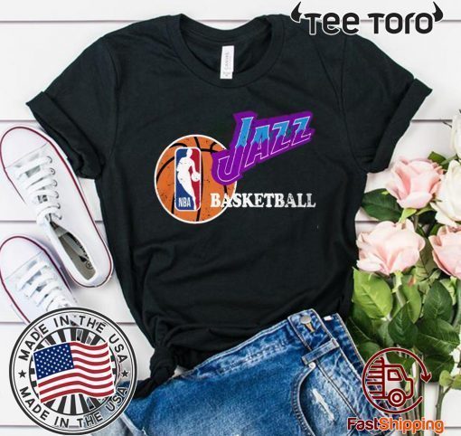Vintage 90 Jazz Basketball NBA Utah Jazz Tee Shirt