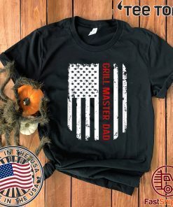Vintage American Flag Proud Grill Master Dad 2020 T-Shirt
