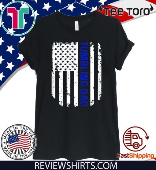 Vintage American Flag Proud Tumbling Dad Flag 2020 T-Shirt