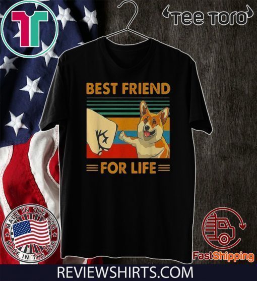 Corgi Best friend for life vintage Tee Shirt