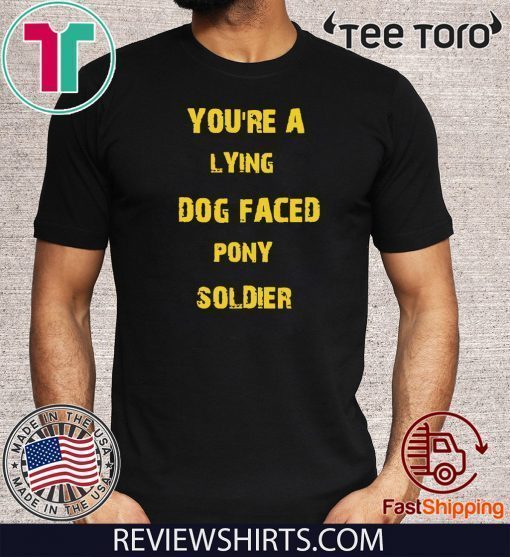 YOU'RE A LYING DOG FACED PONY SOLDIER Funny Biden 2020 T-Shirt