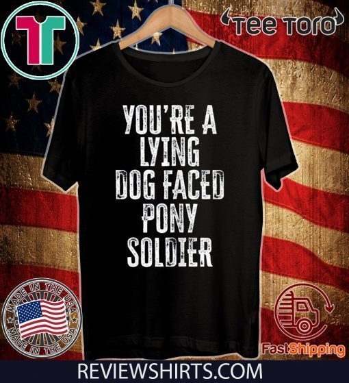 You're A Lying Dog Faced Pony Soldier Shirt - Biden Saying T-Shirt