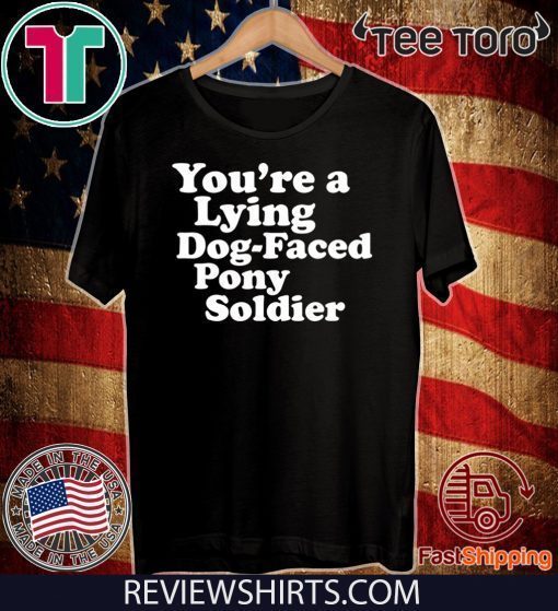 You're a Lying Dog-Faced Pony Soldier Joe Biden Meme Joke For T-Shirt