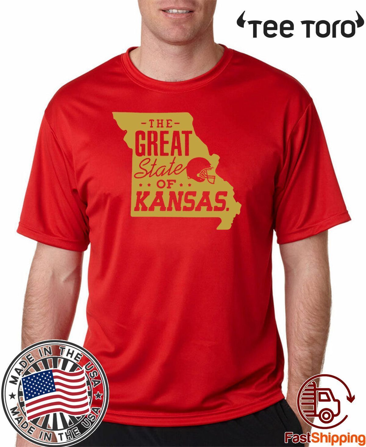 the great state of kansas Kansas city football 2020 T-Shirt