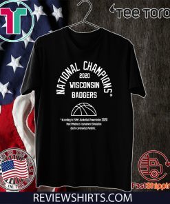 2020 NATIONAL CHAMPIONS SHIRT – WISCONSIN BADGERS FOR T-SHIRT