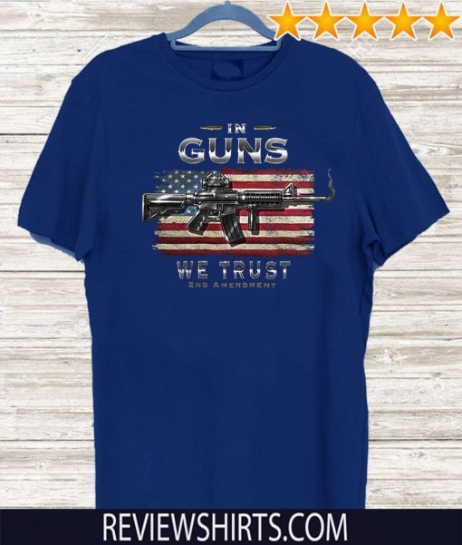 2nd Amendment Hooded Sweat Shirt 2nd Amendment in Guns We Trust RN2457SW Flag For T-Shirt