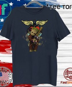Baby Groot Hug Bon Jovi Guitar 2020 T-Shirt