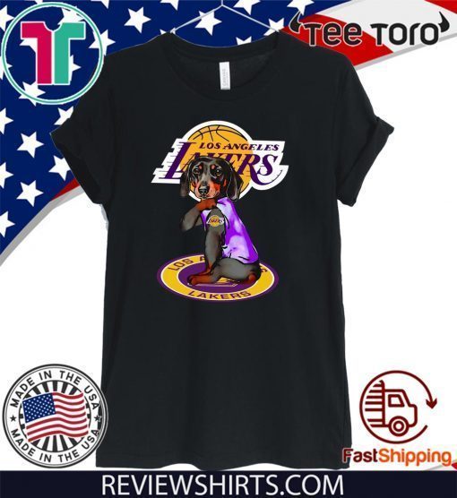 Dachshund Los Angeles Lakers Official T-Shirt