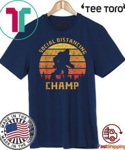 Bigfoot Social Distancing Champ Introvert Antisocial 2020 T-Shirt