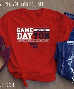 Gameday Dayton The Best Fans In College Bashetball 2020 T-Shirt