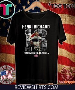 Henri Richard 16 thanks for time the memories 2020 T-Shirt