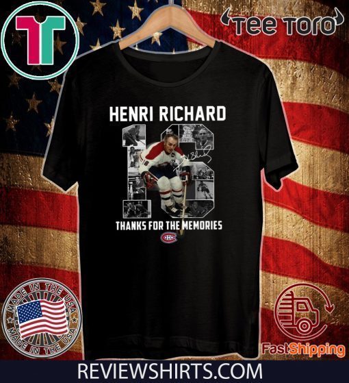 Henri Richard 16 thanks for time the memories 2020 T-Shirt