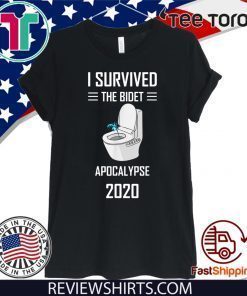 Vintage Funny I Survived 2020 The Bidet Apocalypse T-Shirt