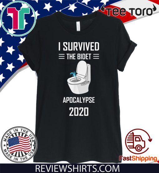 Vintage Funny I Survived 2020 The Bidet Apocalypse T-Shirt