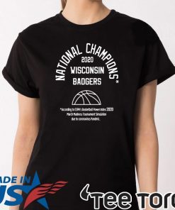 2020 NATIONAL CHAMPIONS WISCONSIN BADGERS FOR T-SHIRT