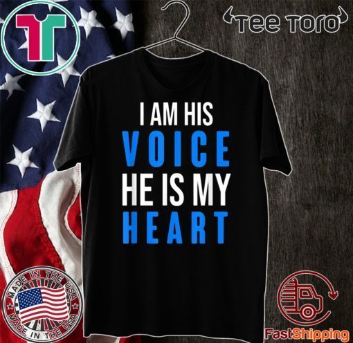 Autism Awareness Tees i am His Voice He Is My Heart 2020 T-Shirt