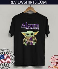 Original Baby Yoda Hug Alcorn State University T-Shirt