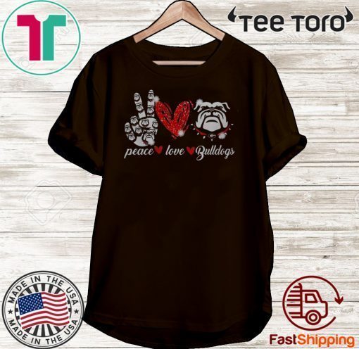 Peace love Bulldogs 2020 T-Shirt