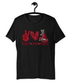 Peace love Pitbull T-Shirt - Limited Edition