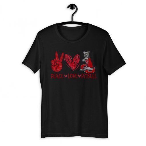 Peace love Pitbull T-Shirt - Limited Edition