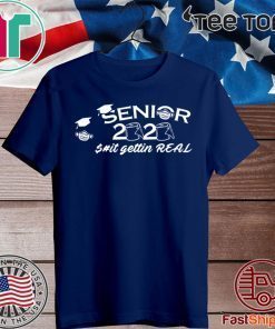 Original Seniors 2020 Getting Real Funny Toilet Paper Graduation Day Class of 2020 T-Shirt