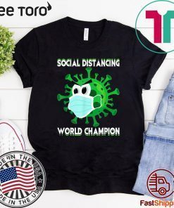 Original Social Distancing World Champion Introvert Virus T-Shirt