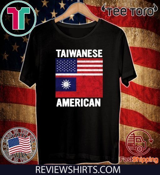 Taiwanese American Taiwan USA Flag 2020 T-Shirt