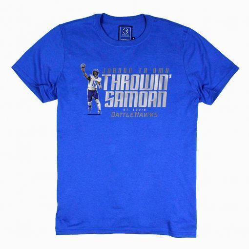 Throwin'Samoan St. Louis Battlehawks T-Shirt