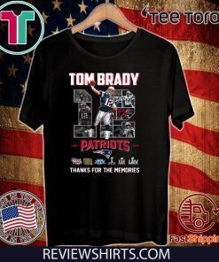 Tom Brady thank you for the memories 2020 T-Shirt