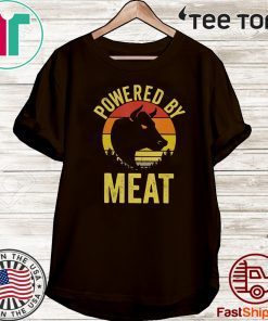 Vintage Powered By Meat Carnivore Meat Eater 2020 T-Shirt