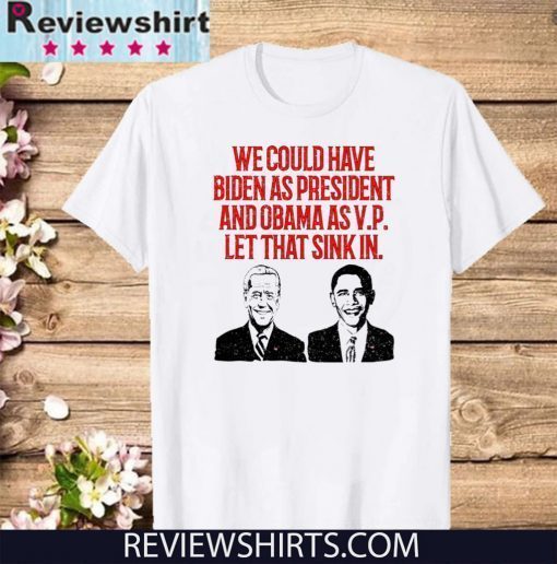 We could have Biden as President and Obama as VP Let that sink in 2020 T-Shirt