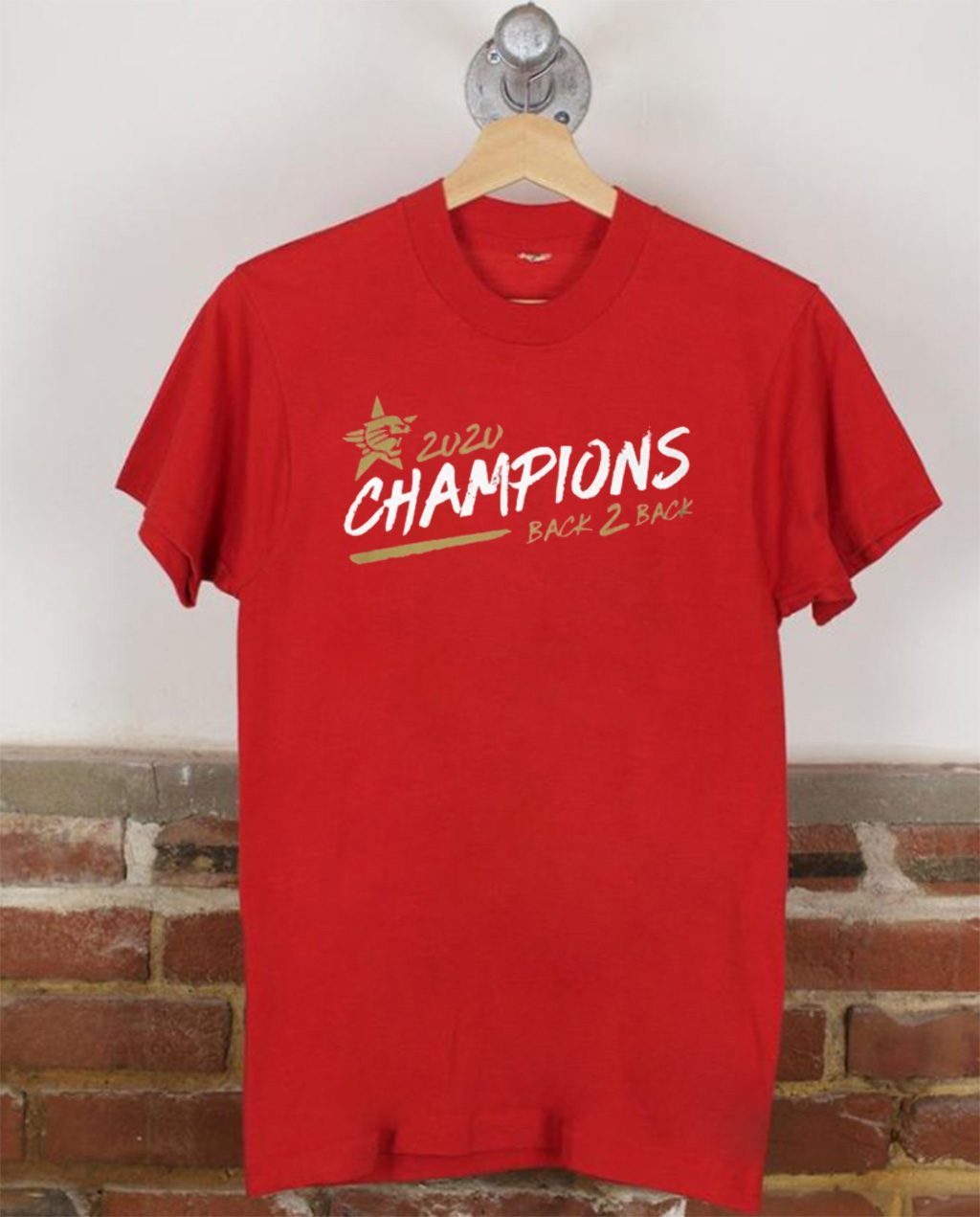 BACK 2 BACK CHAMPIONS PERTH WILDCATS 2020 T-SHIRT