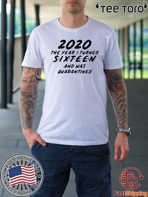 2020 the year I turned 16 and was quarantined 2020 T-Shirt