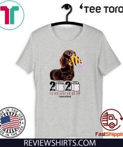 2020 the year when shit got real Dachshund Official T-Shirt