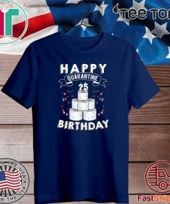 75th Birthday Social Distancing Shirt – Happy Quarantine Birthday 75 Years Old T-Shirt – #Quarantine Birthday