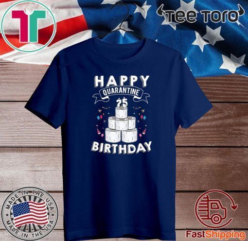 75th Birthday Social Distancing Shirt – Happy Quarantine Birthday 75 Years Old T-Shirt – #Quarantine Birthday