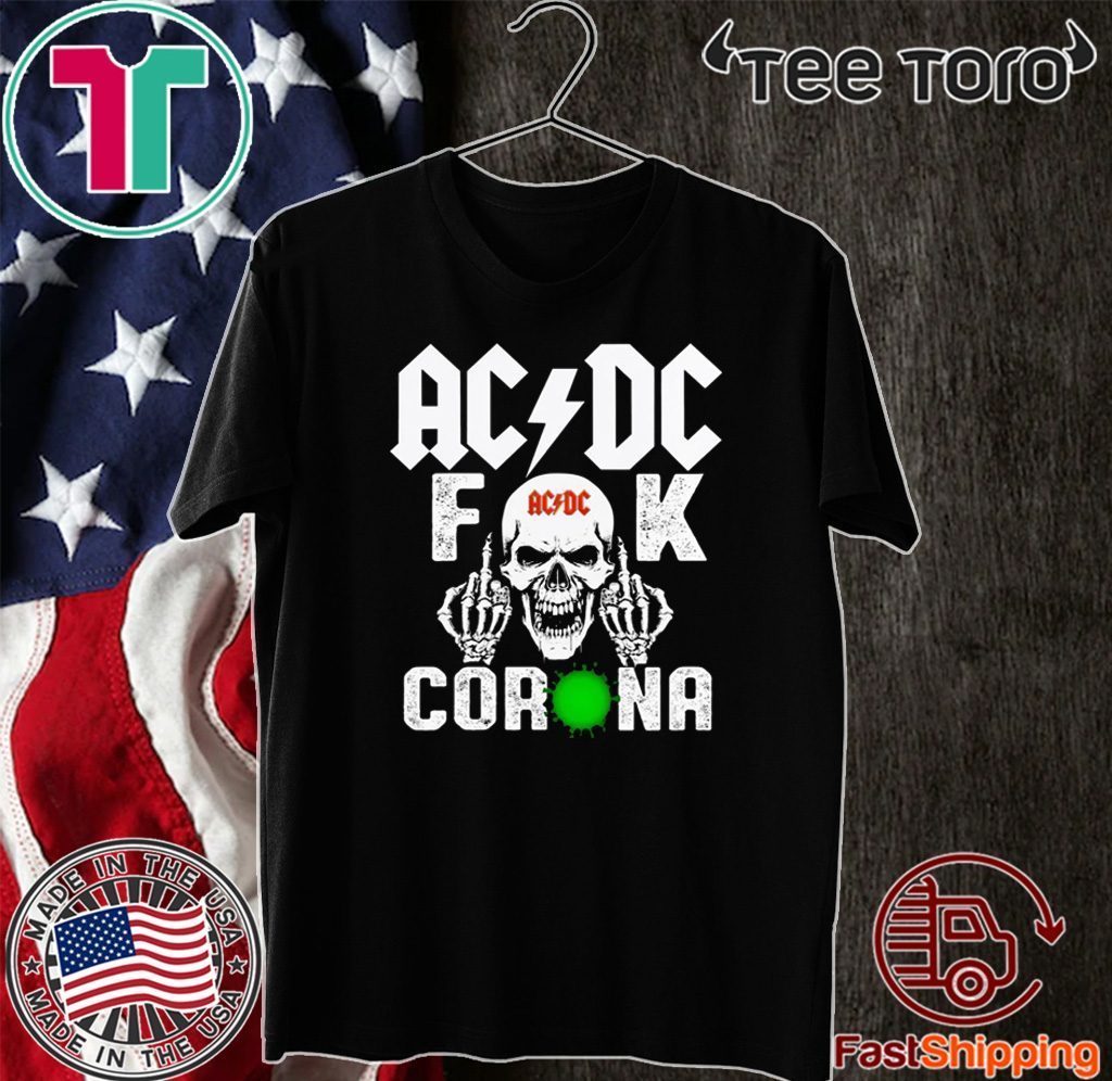 AC DC Skull 2020 Fuck Corona T-Shirt