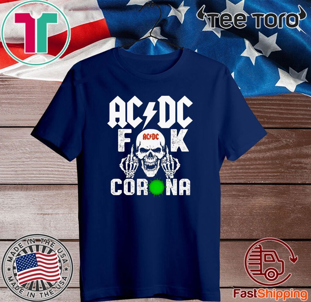 AC DC Skull 2020 Fuck Corona T-Shirt