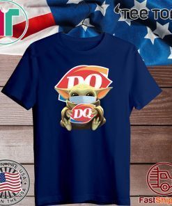 BABY YODA MASK HUG DAIRY QUEEN 2020 T-SHIRT