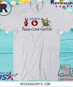 BABY YODA - PEACE - LOVE - SANITIZE - ZAXBY’S 2020 T-SHIRT