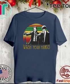 VINTAGE PULP FICTION WASH YOUR HANDS FOR T-SHIRT