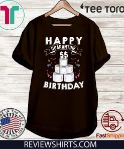 55th Birthday Social Distancing T-Shirt - #Quarantine Birthday