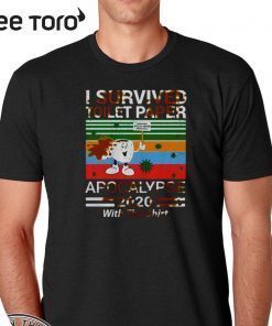Vintage I Survived Toilet Paper Apocalypse 2020 With This T-Shirt