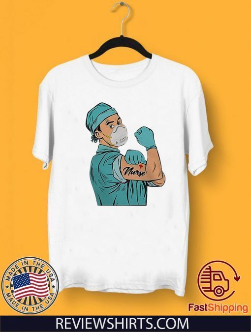 Strong Doctor Mask Tattoos Nurse 2020 T-Shirt
